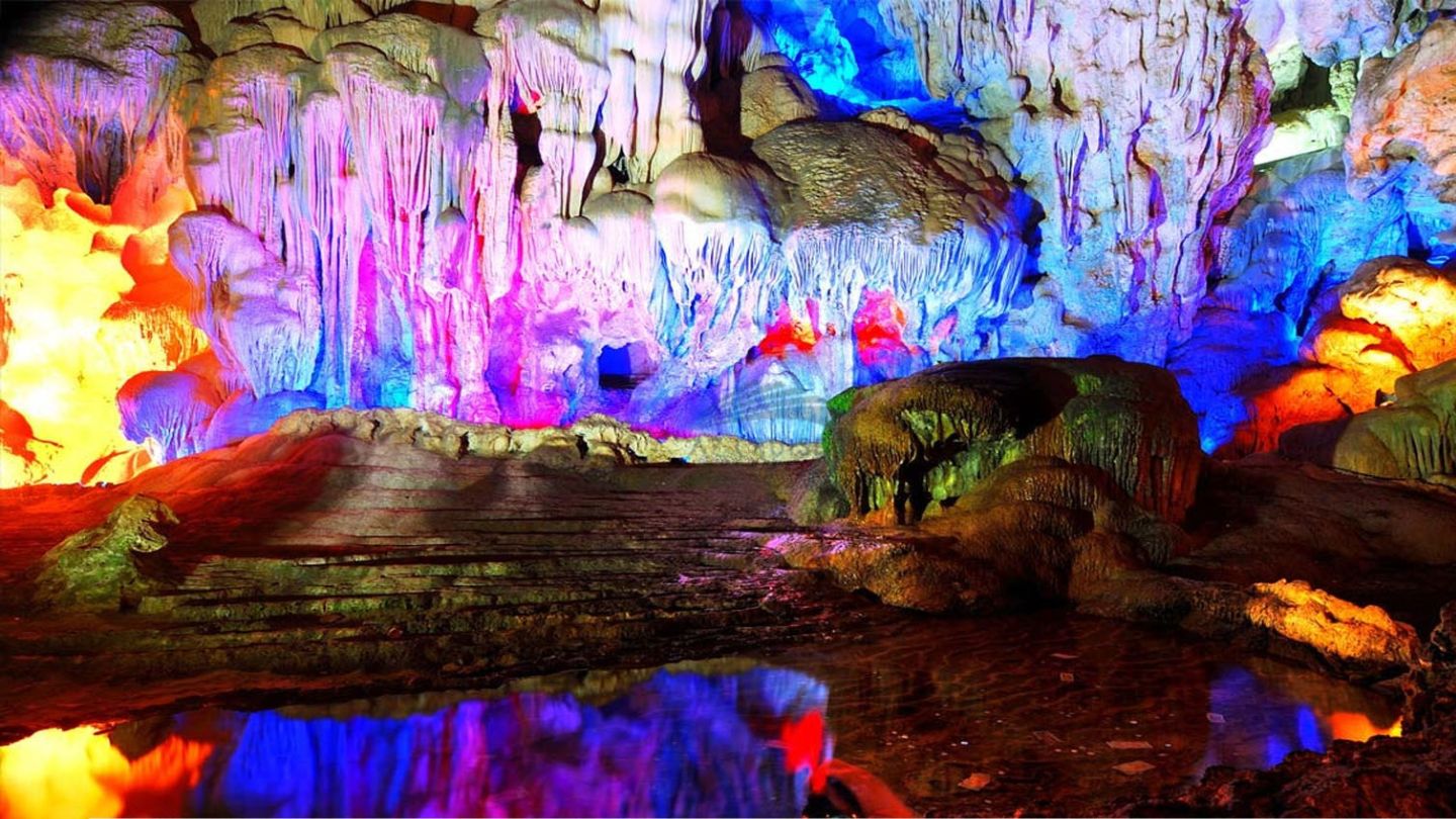 Exploring caves in Halong Bay Day Trip from Hanoi